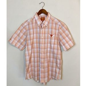 Antigua UT Longhorns Short Sleeve Button Up Shirt